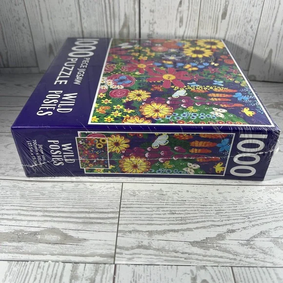 Jigsaw Puzzle 1000 Piece Wild Posies Summertime Floral Botanical from Page - Picture 7 of 8